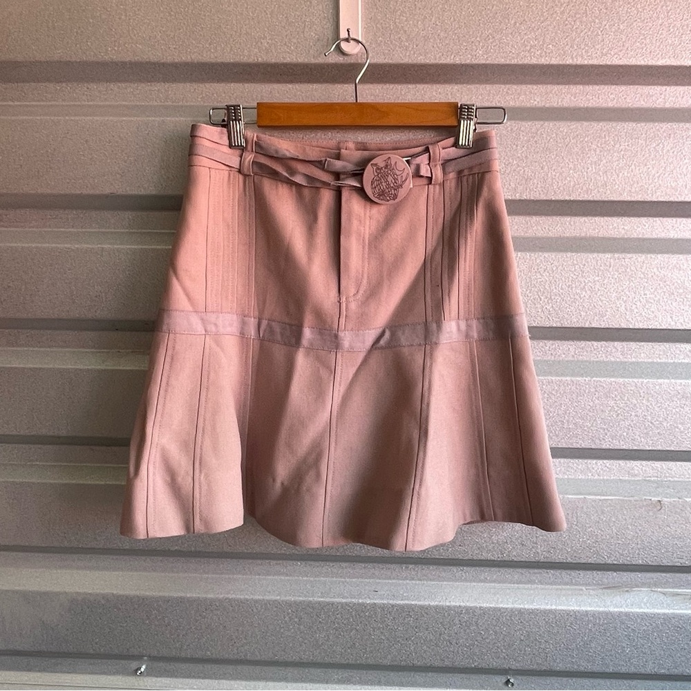 Marc Jacobs vintage Y2K owl belted skirt